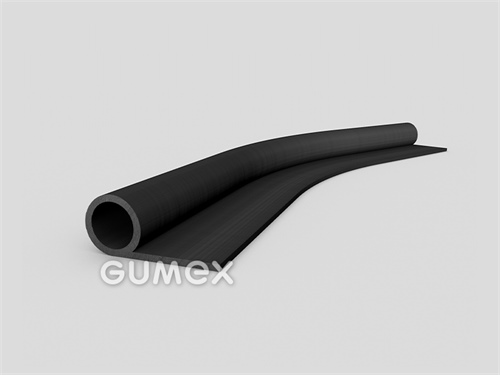 Pryžový profil tvaru "P" s dutinkou, 30x13/1,5mm, 70°ShA, EPDM, -40°C/+100°C, černý